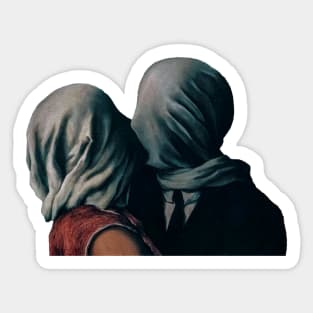 The Lovers II by Rene Magritte Sticker